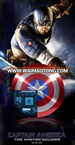 New arrive 6000mah Captain America PowerBank,6000mah Marvel power bank,Doul usb UFO power bank