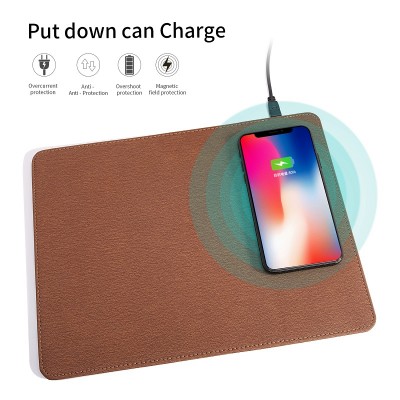 AWC486 Hot Selling 5W wireless charger mat QI wireless charger mouse pad